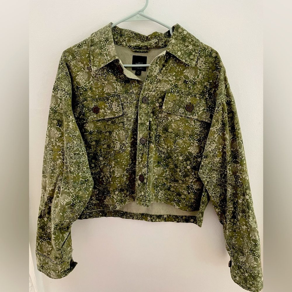 NWOT, Wild Fable Floral Crop Short-Jacket, Size M